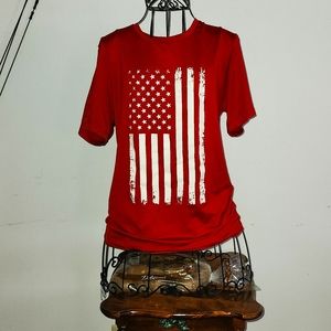 Flag shirt men's small nwot condition